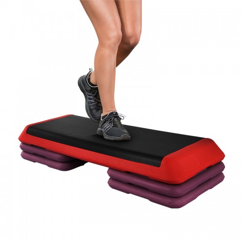 Stegben många steg justerbar höjd aerobic step indoor gym fitness steg-bräda med halkskyddande gummiyta koordination förbättra Stepper Board